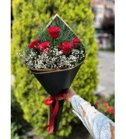 Erzincan 5 Gül Buketi